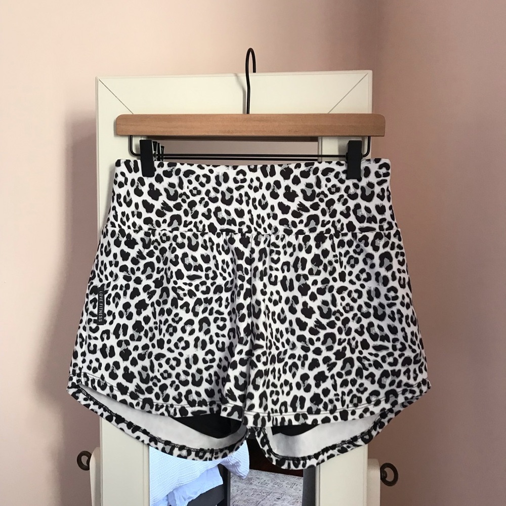 Love Fitness Leopard Runner Shorts